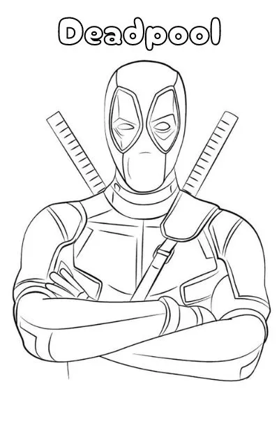 Dibujos para colorear e imprimir Deadpool