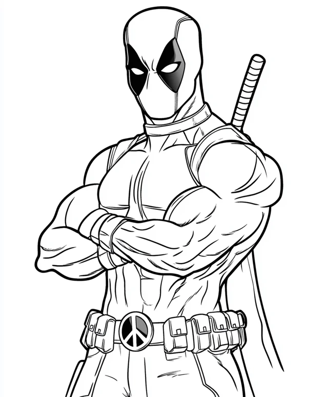 Dibujos para colorear e imprimir Deadpool