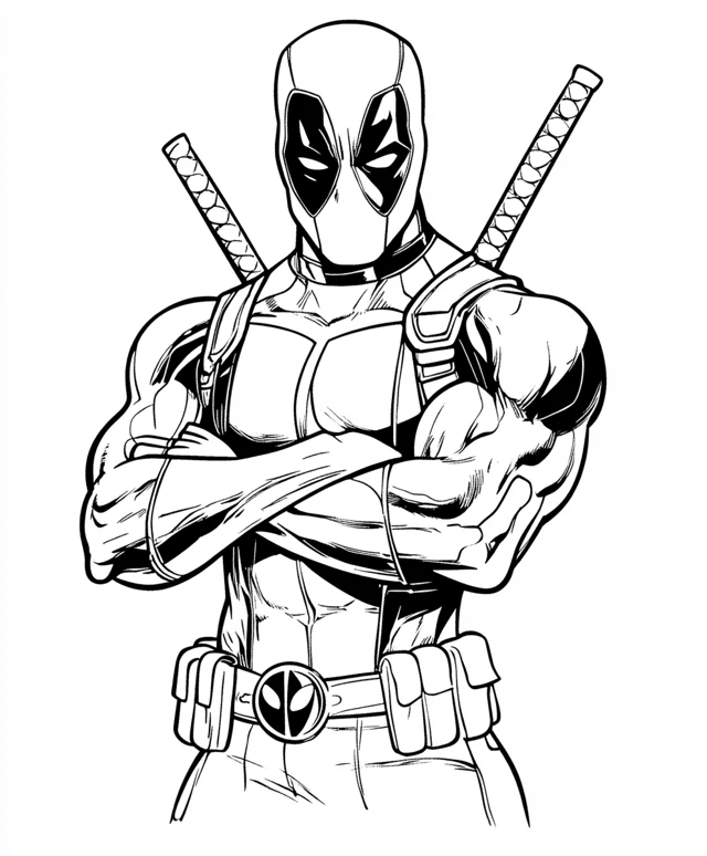 Dibujos para colorear e imprimir Deadpool