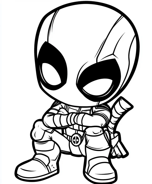 Dibujos para colorear e imprimir Deadpool