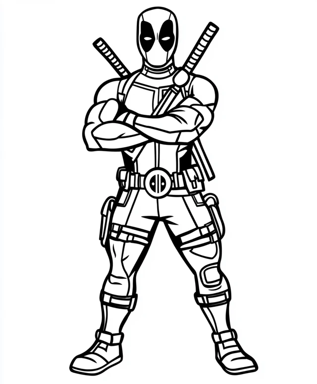 Dibujos para colorear e imprimir Deadpool