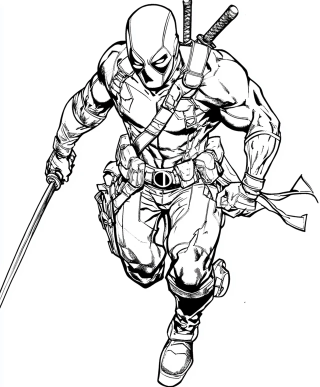 Dibujos para colorear e imprimir Deadpool