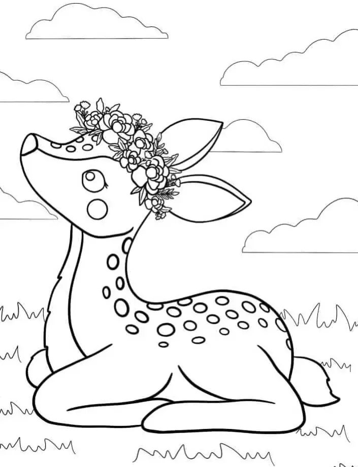 Dibujos para colorear e imprimir Deer