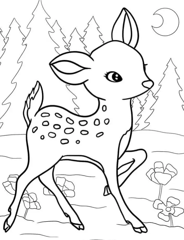 Dibujos para colorear e imprimir Deer