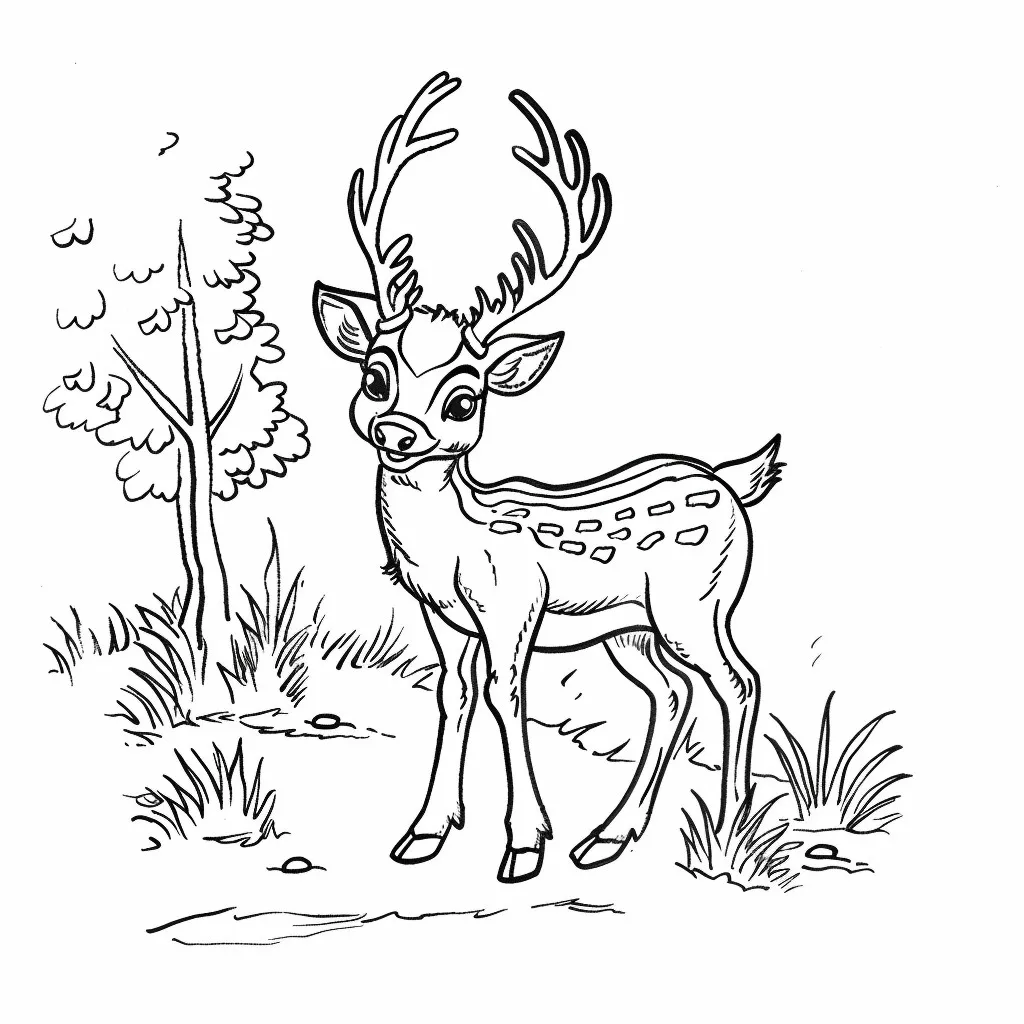 Dibujos para colorear e imprimir Deer