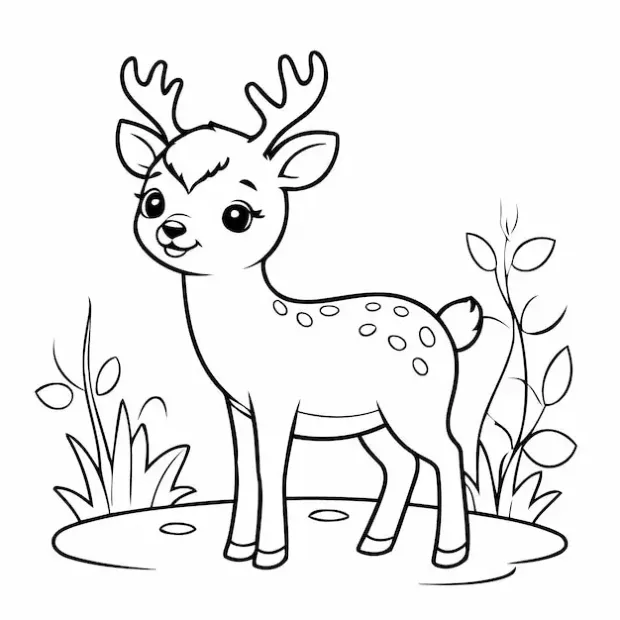 Dibujos para colorear e imprimir Deer