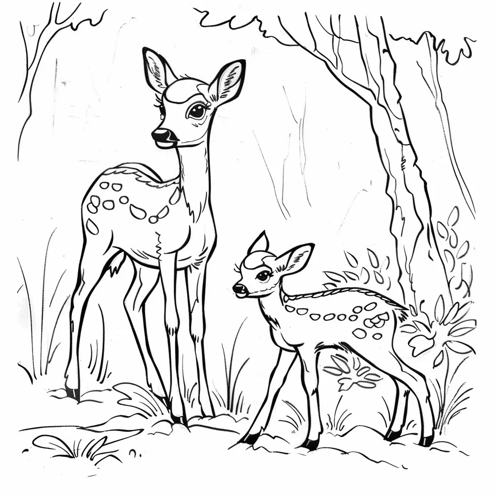 Dibujos para colorear e imprimir Deer