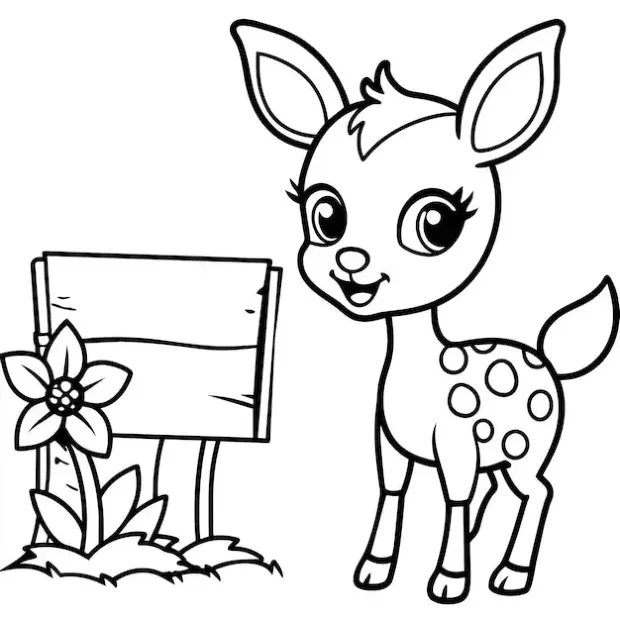 Dibujos para colorear e imprimir Deer