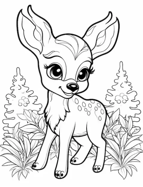 Dibujos para colorear e imprimir Deer