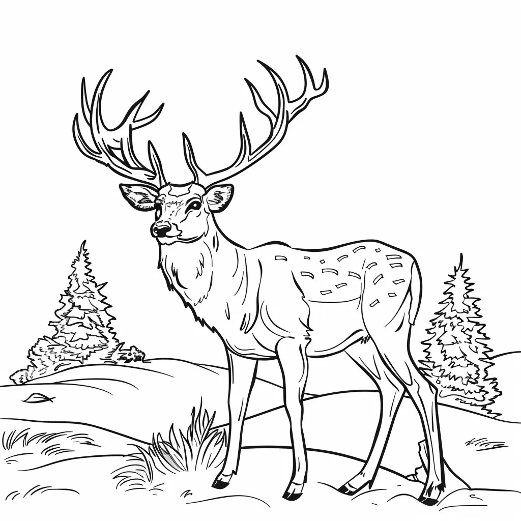 Dibujos para colorear e imprimir Deer