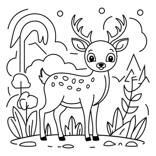 Dibujos para colorear e imprimir Deer