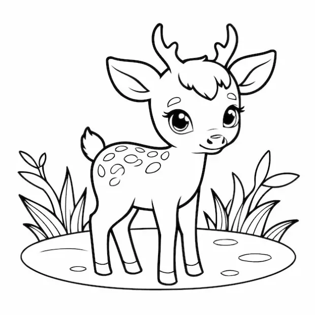 Dibujos para colorear e imprimir Deer