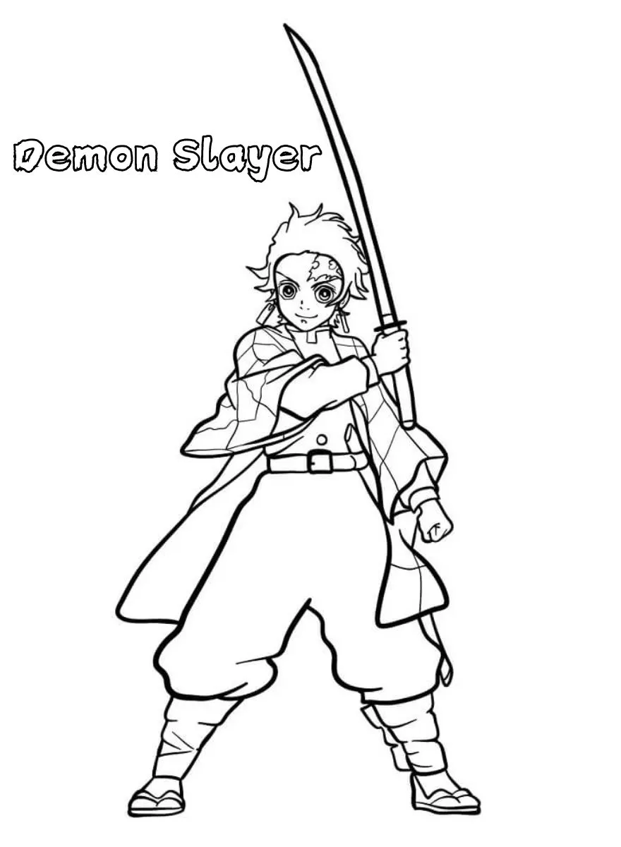 Dibujos para colorear e imprimir Demon Slayer