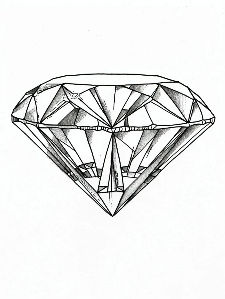 Diamond coloring pages 23