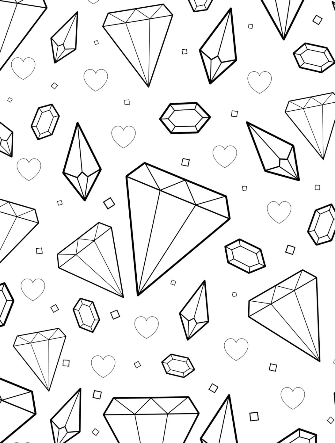 Dibujos para colorear e imprimir Diamond