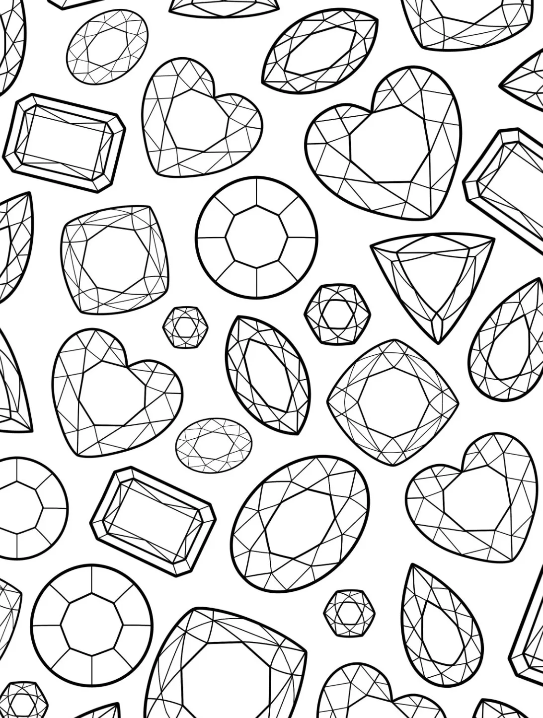 Dibujos para colorear e imprimir Diamond