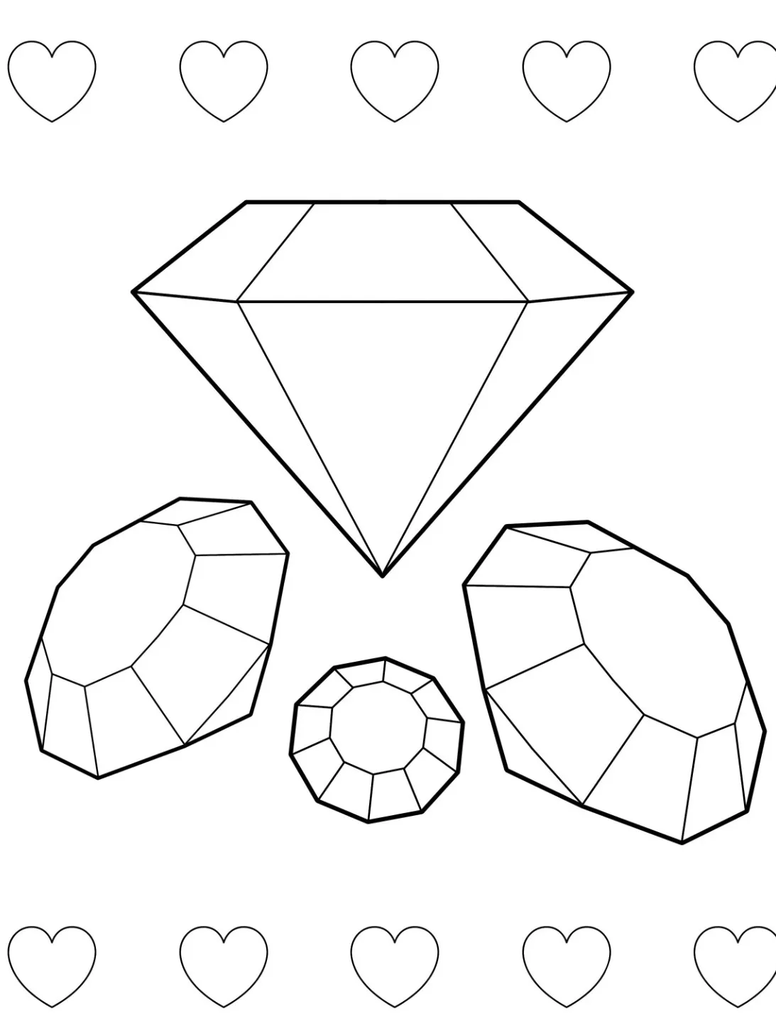 Dibujos para colorear e imprimir Diamond