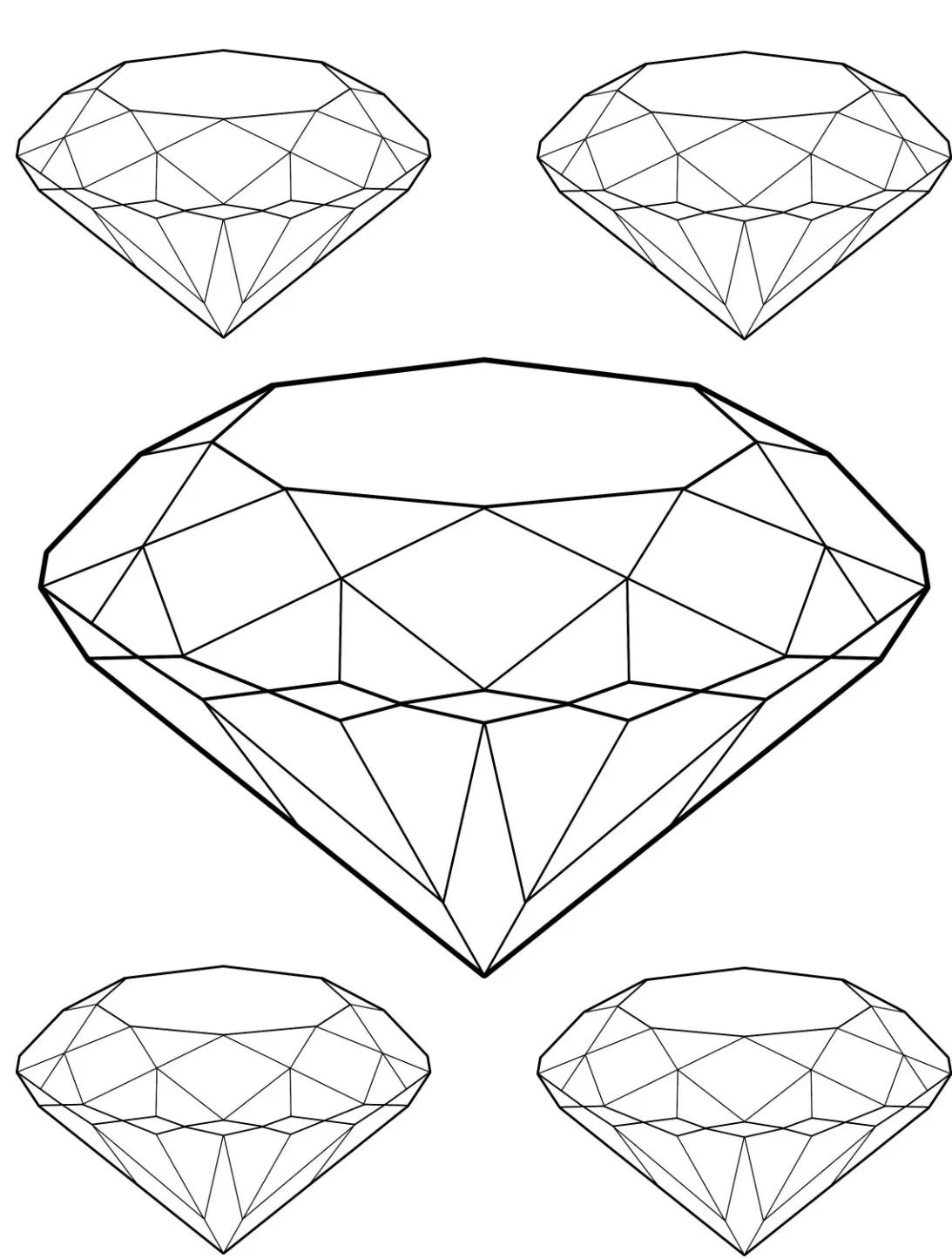 Dibujos para colorear e imprimir Diamond