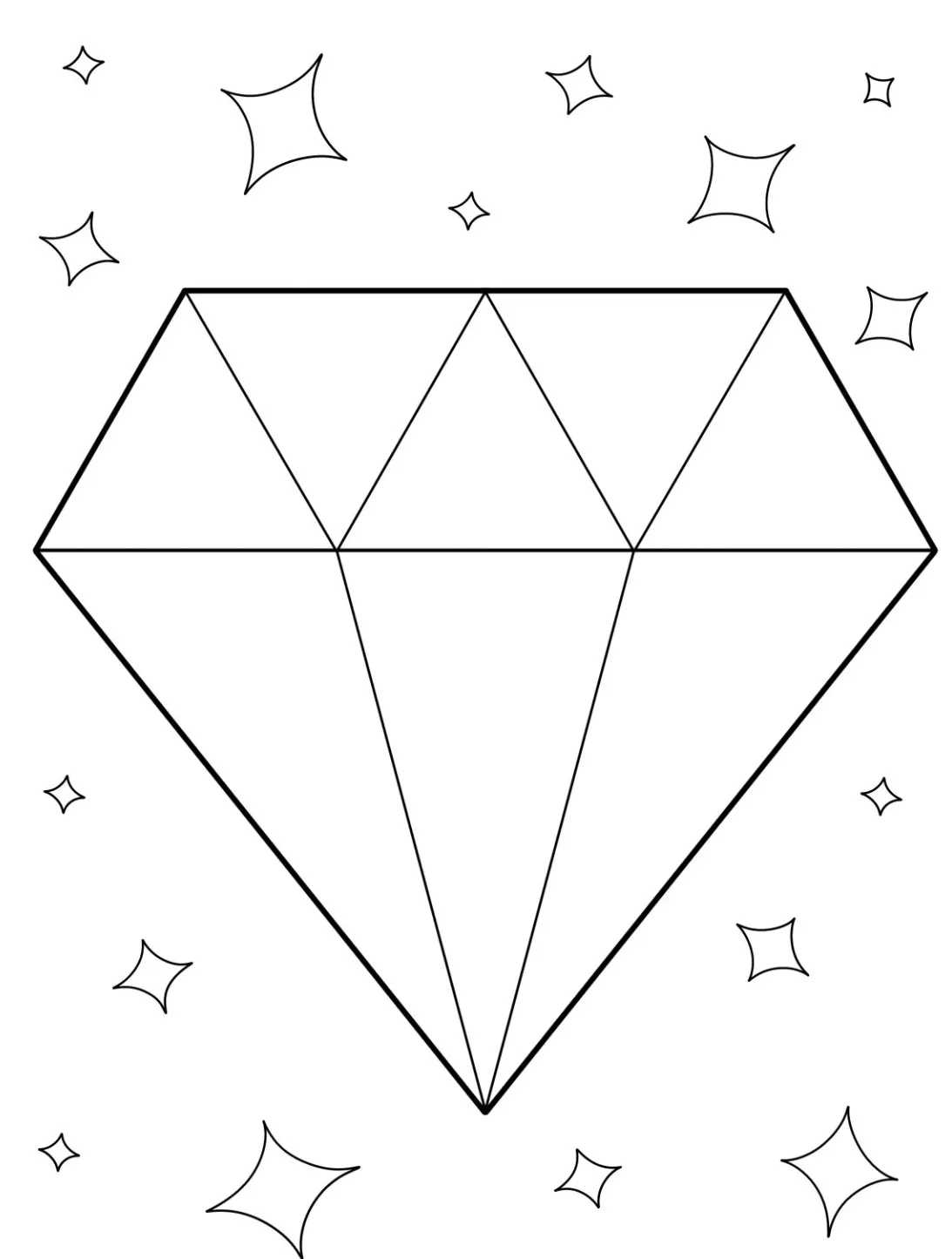 Dibujos para colorear e imprimir Diamond