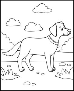 Dogs coloring pages 20