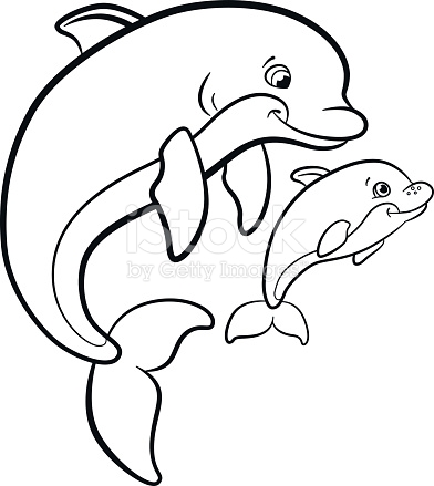 Dolphin coloring pages 11