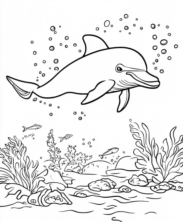 Dibujos para colorear e imprimir Dolphin