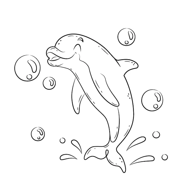 Dibujos para colorear e imprimir Dolphin