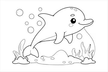 Dibujos para colorear e imprimir Dolphin