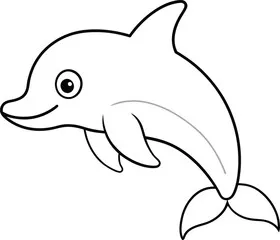 Dibujos para colorear e imprimir Dolphin