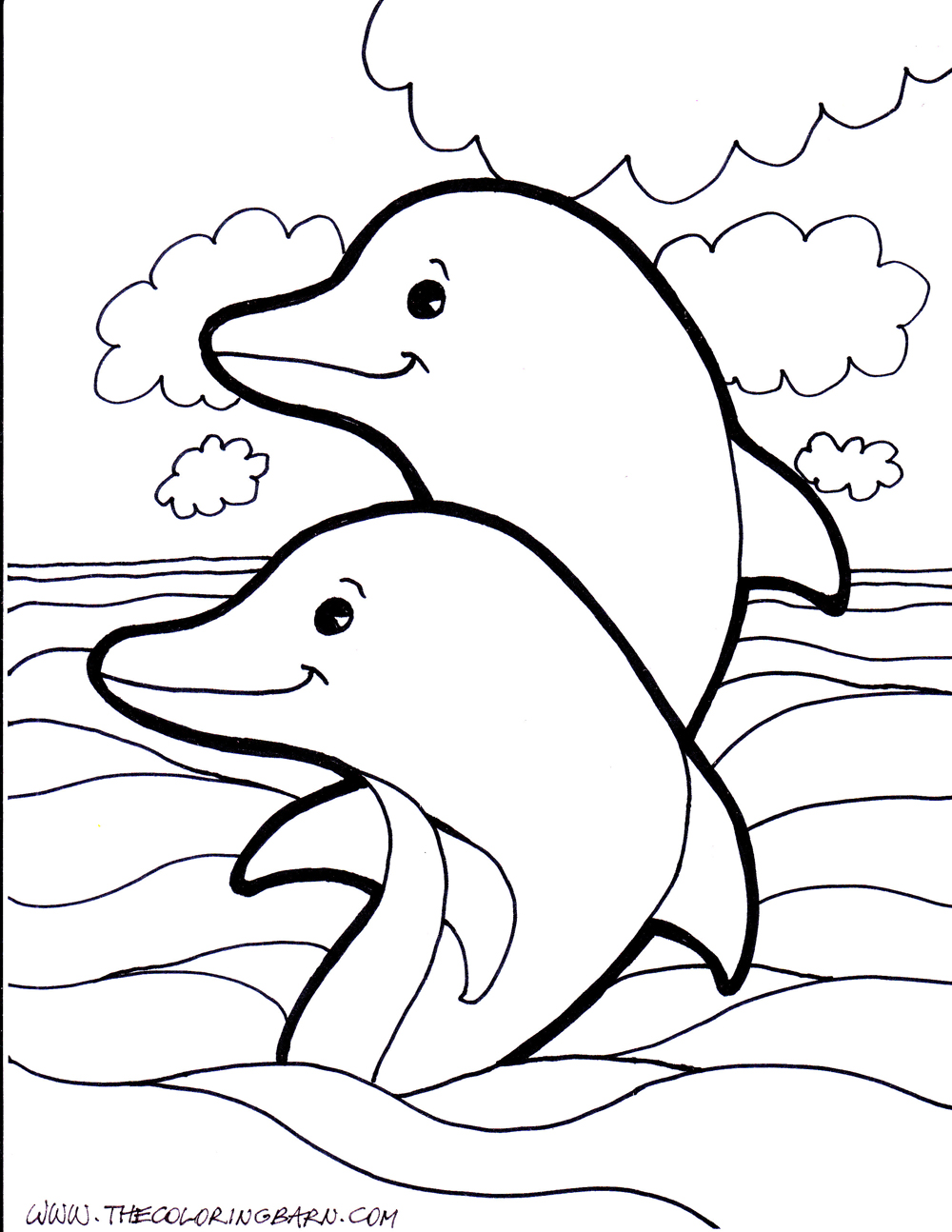 Dibujos para colorear e imprimir Dolphin