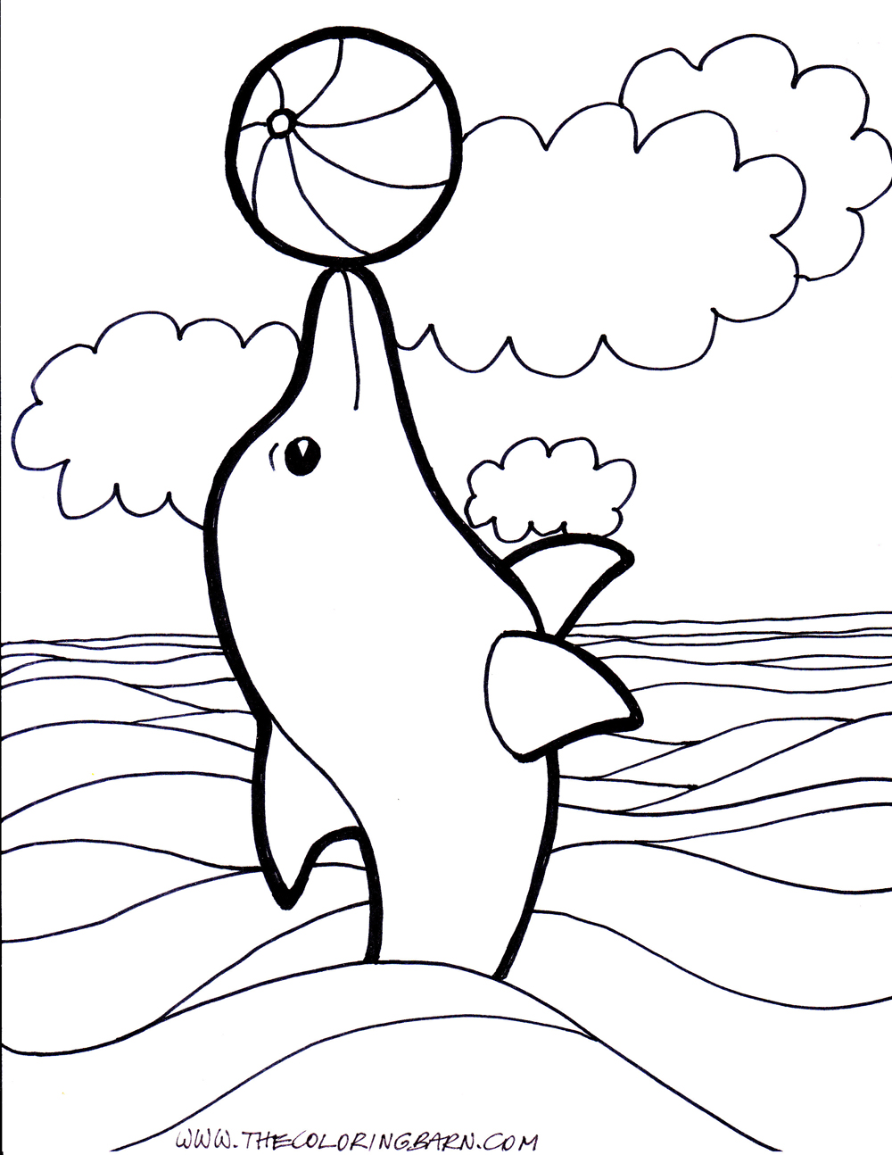 Dibujos para colorear e imprimir Dolphin