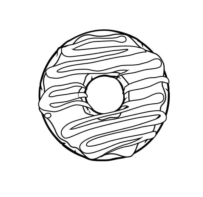 Dibujos para colorear e imprimir Donut