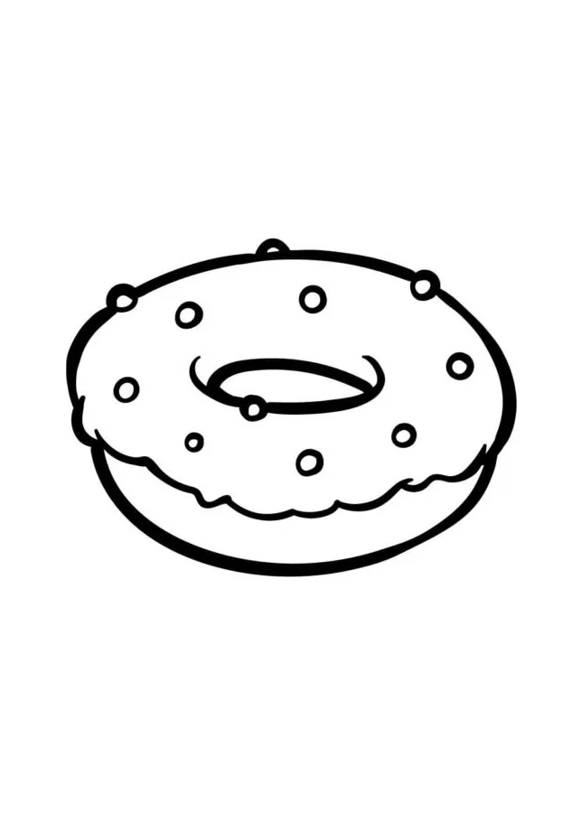 Dibujos para colorear e imprimir Donut