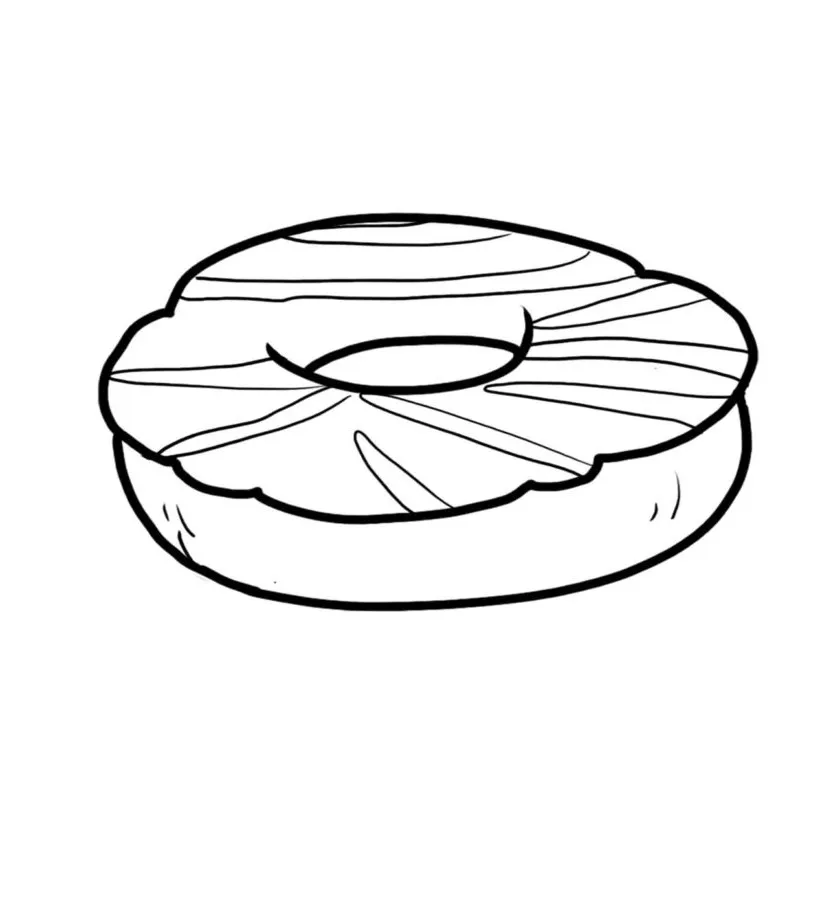 Dibujos para colorear e imprimir Donut