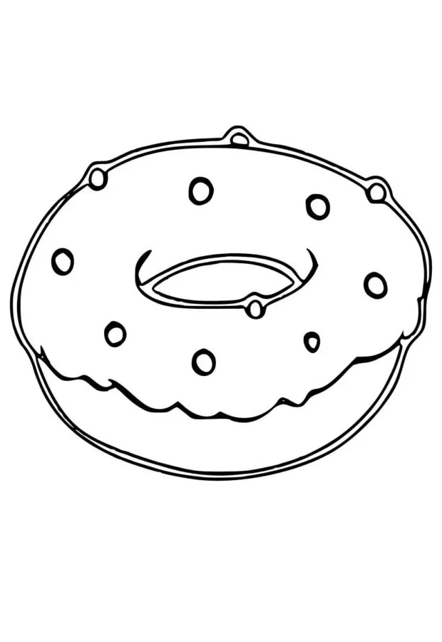 Dibujos para colorear e imprimir Donut