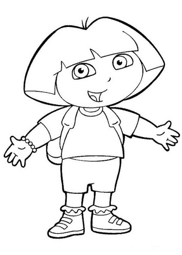 Dibujos para colorear e imprimir Dora