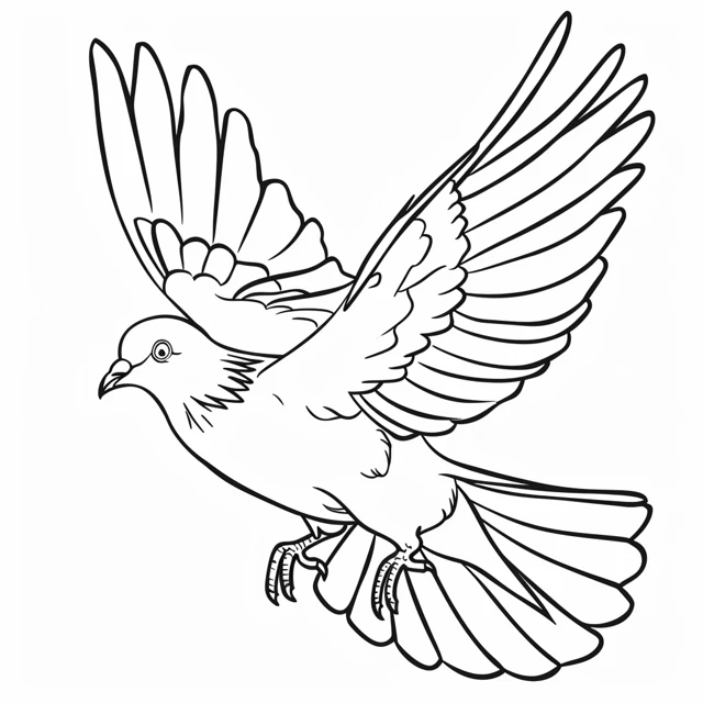 Dibujos para colorear e imprimir Dove