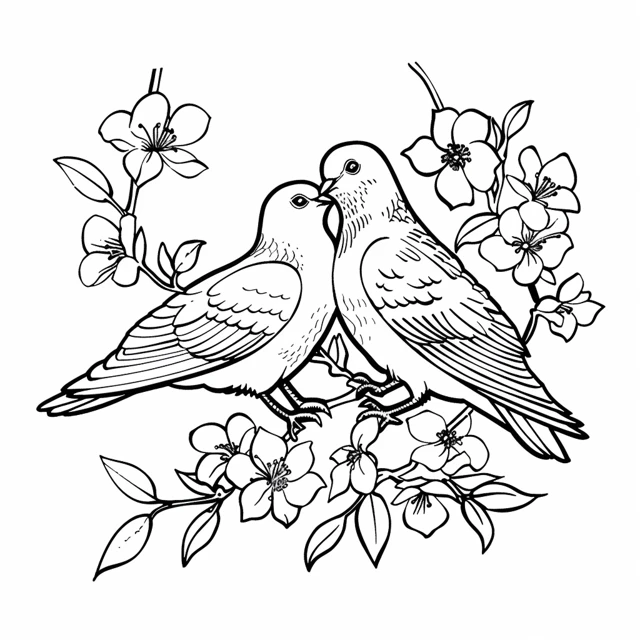 Dibujos para colorear e imprimir Dove