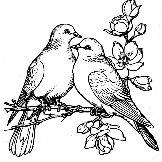 Dibujos para colorear e imprimir Dove