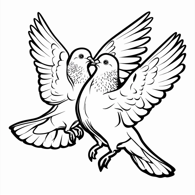 Dibujos para colorear e imprimir Dove