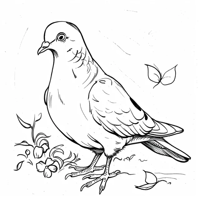 Dibujos para colorear e imprimir Dove