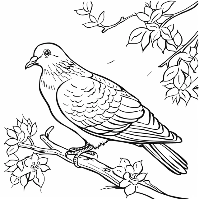 Dibujos para colorear e imprimir Dove