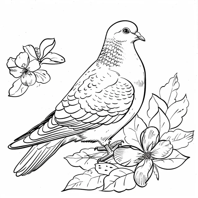 Dibujos para colorear e imprimir Dove