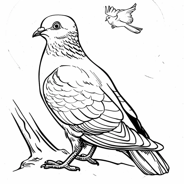 Dibujos para colorear e imprimir Dove