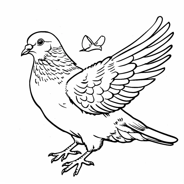 Dibujos para colorear e imprimir Dove