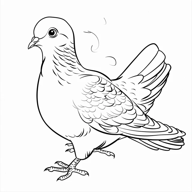 Dibujos para colorear e imprimir Dove