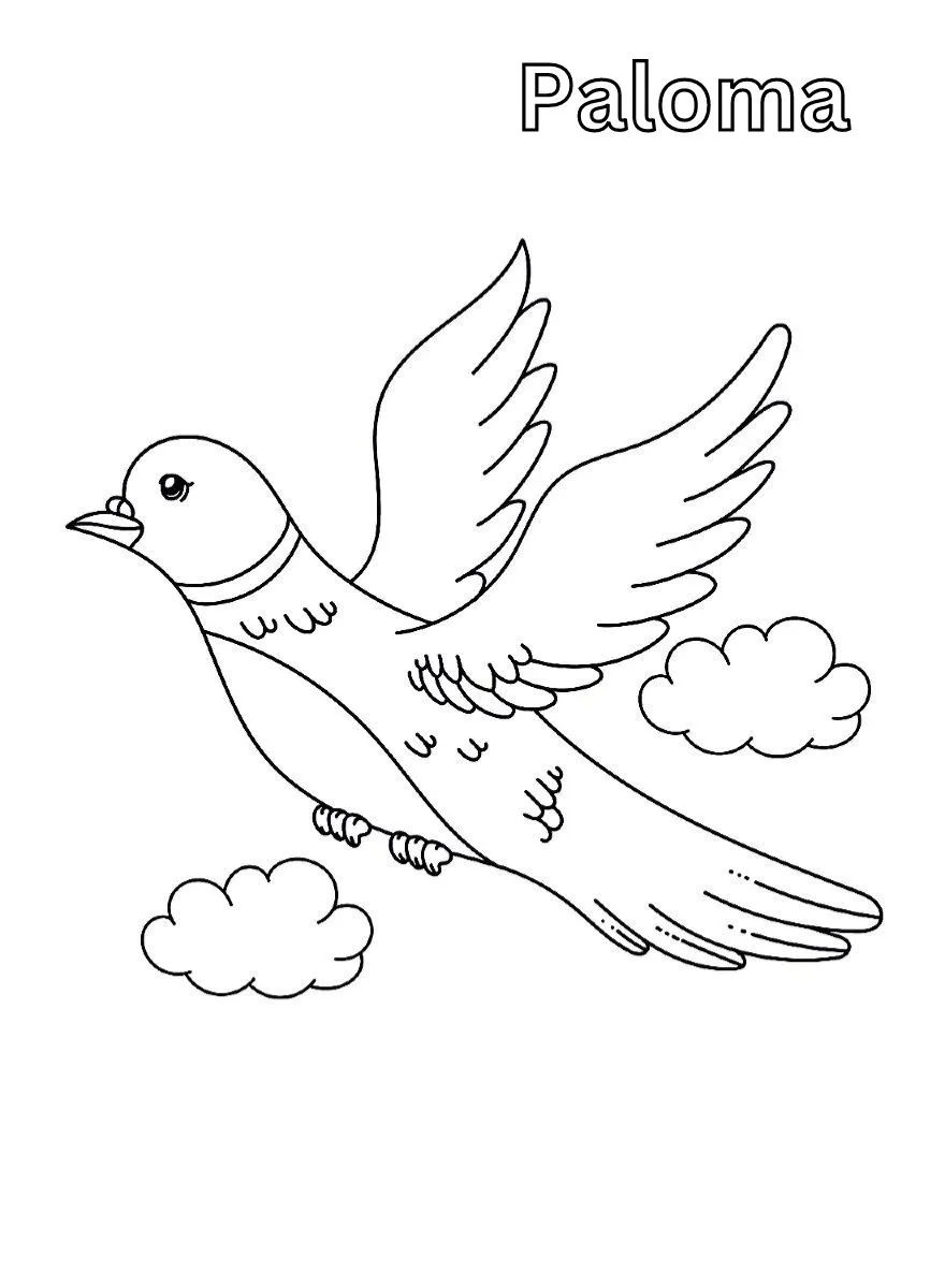 Dibujos para colorear e imprimir Dove