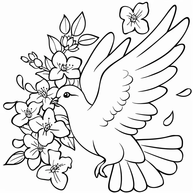 Dibujos para colorear e imprimir Dove