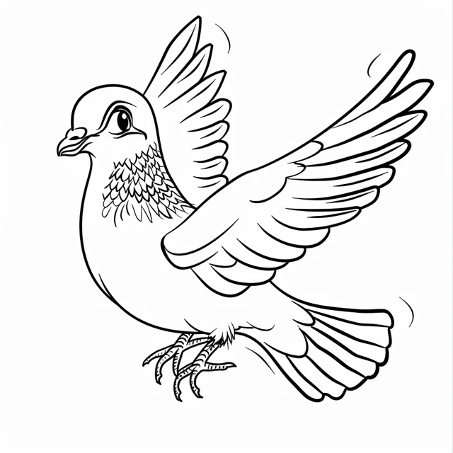 Dibujos para colorear e imprimir Dove