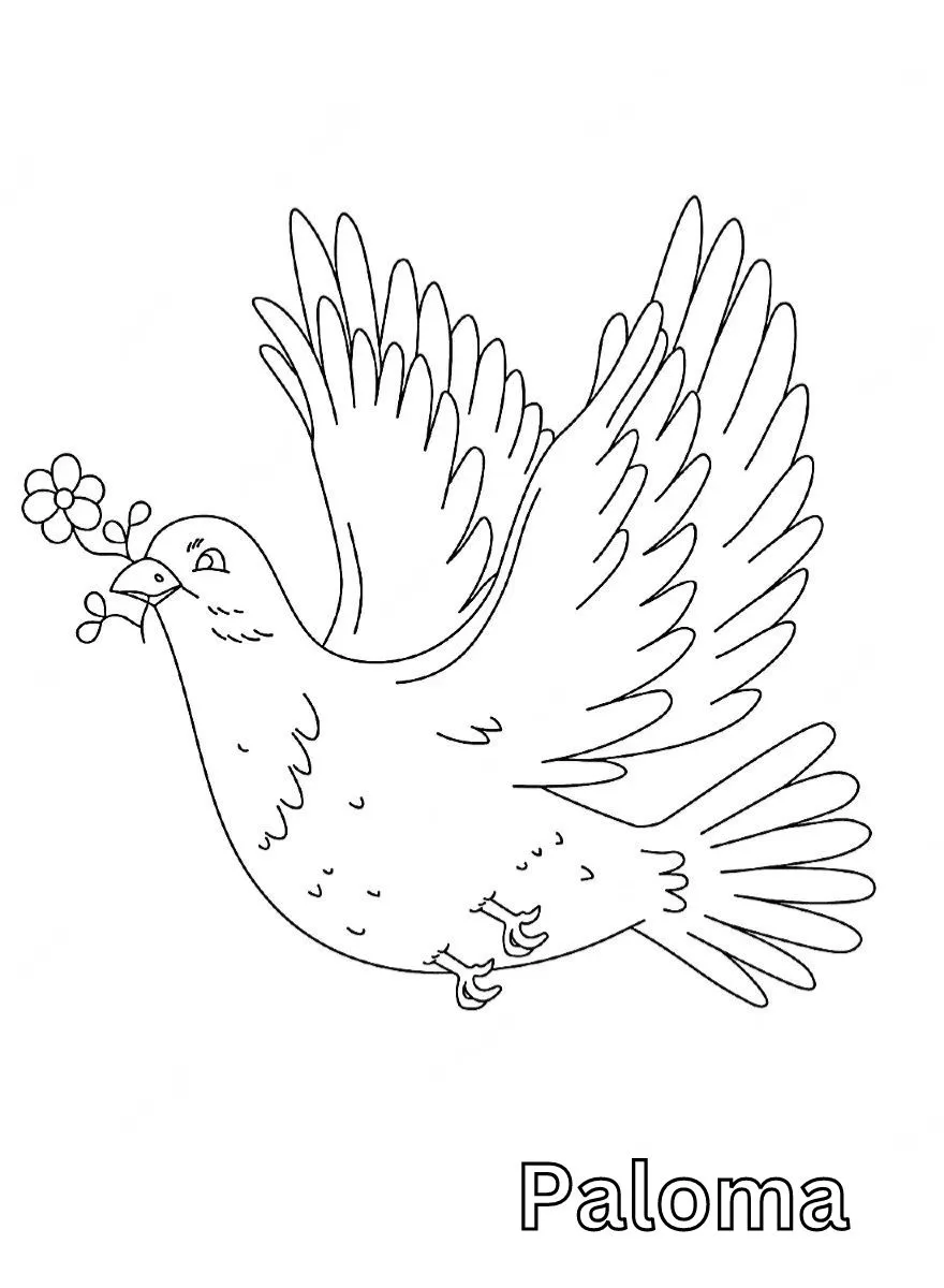 Dibujos para colorear e imprimir Dove